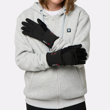 Thin heated gloves