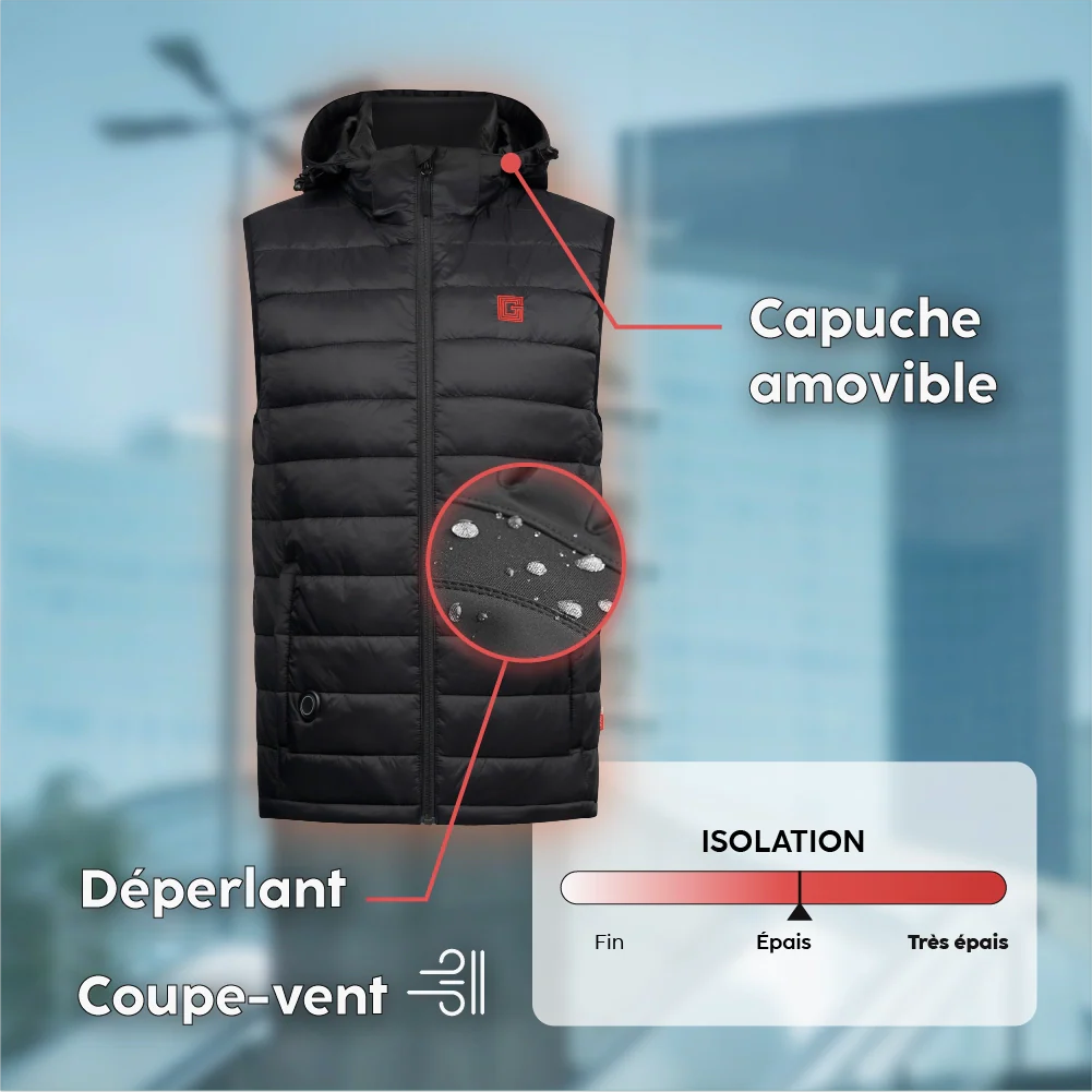 EVO Sleeveless Heated Down Jacket
