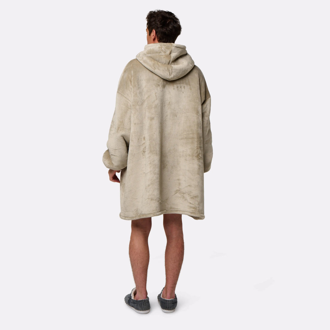 Beige plaid sweater - men